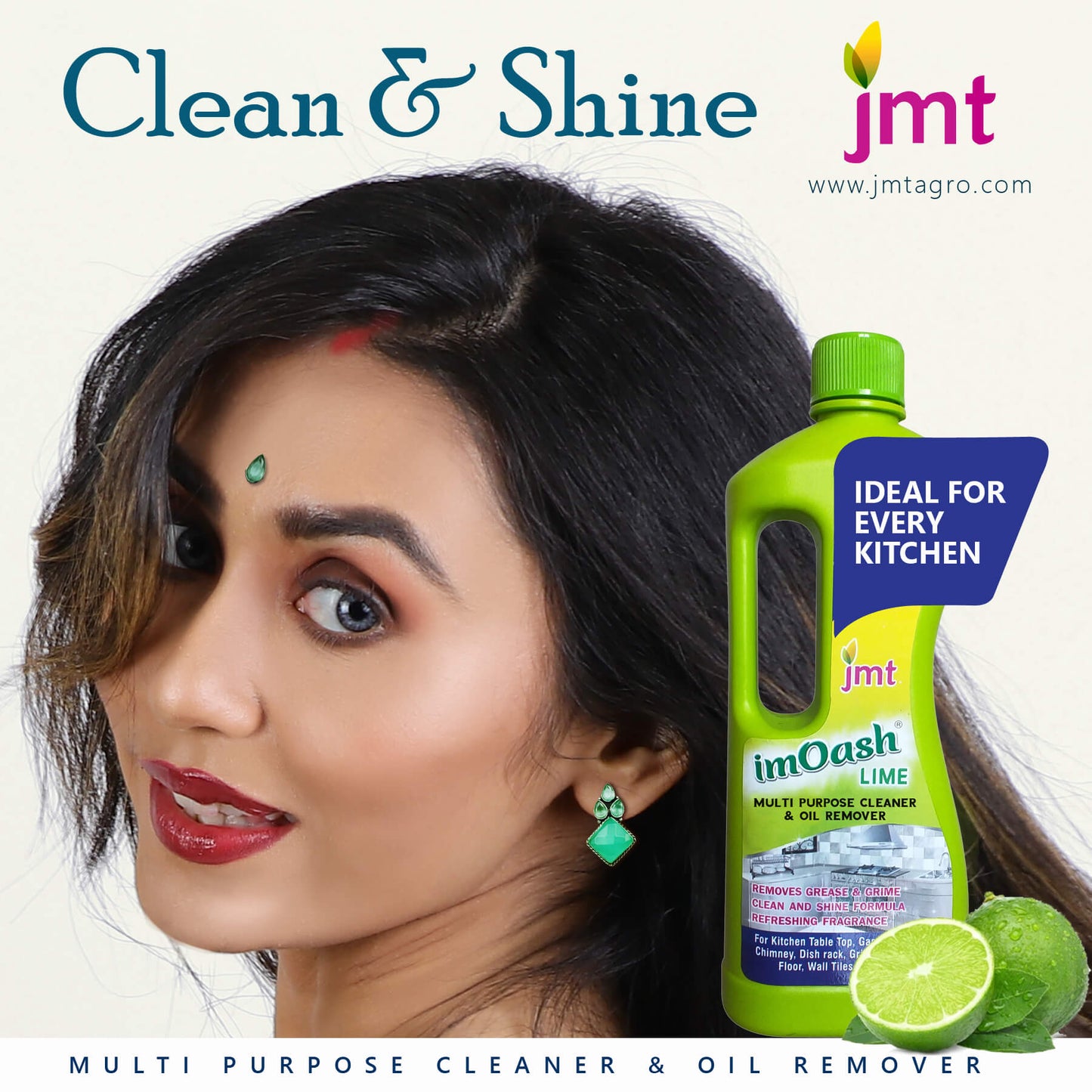 500ml Imoash Lime Multi-purpose Kitchen Cleaner and Oil Remover