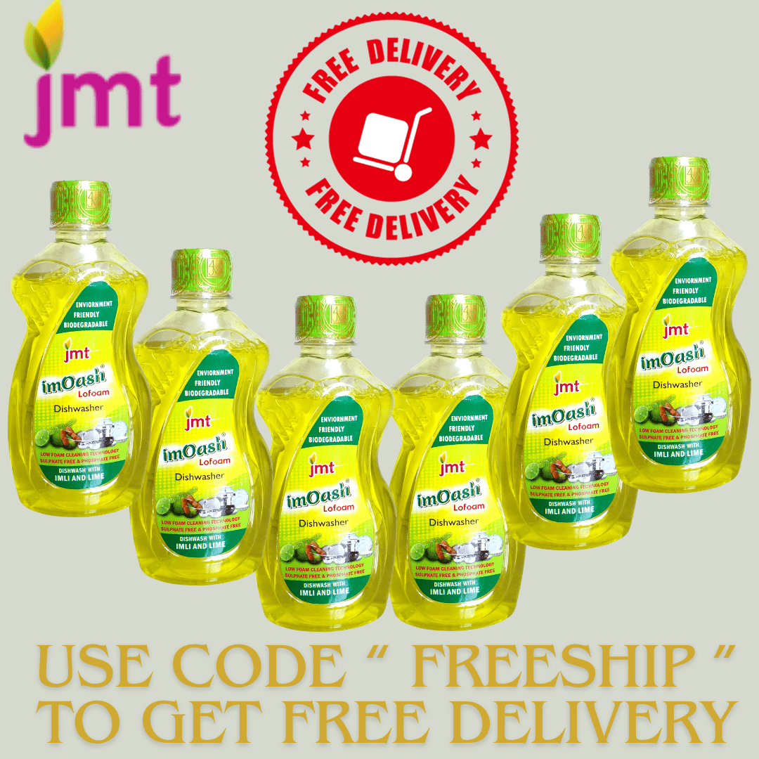 1350ml Imoash Lofoam Sulfate Free Eco-friendly Liquid Dishwasher made with Extract of Imli and Lime (Pack of 6 x225ml)+ Free Shipping