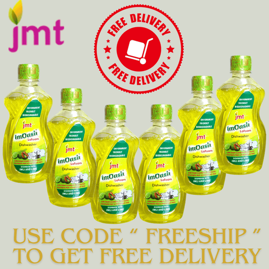 1350ml Imoash Lofoam Sulfate Free Eco-friendly Liquid Dishwasher made with Extract of Imli and Lime Pack of 6 x225ml + Free Shipping