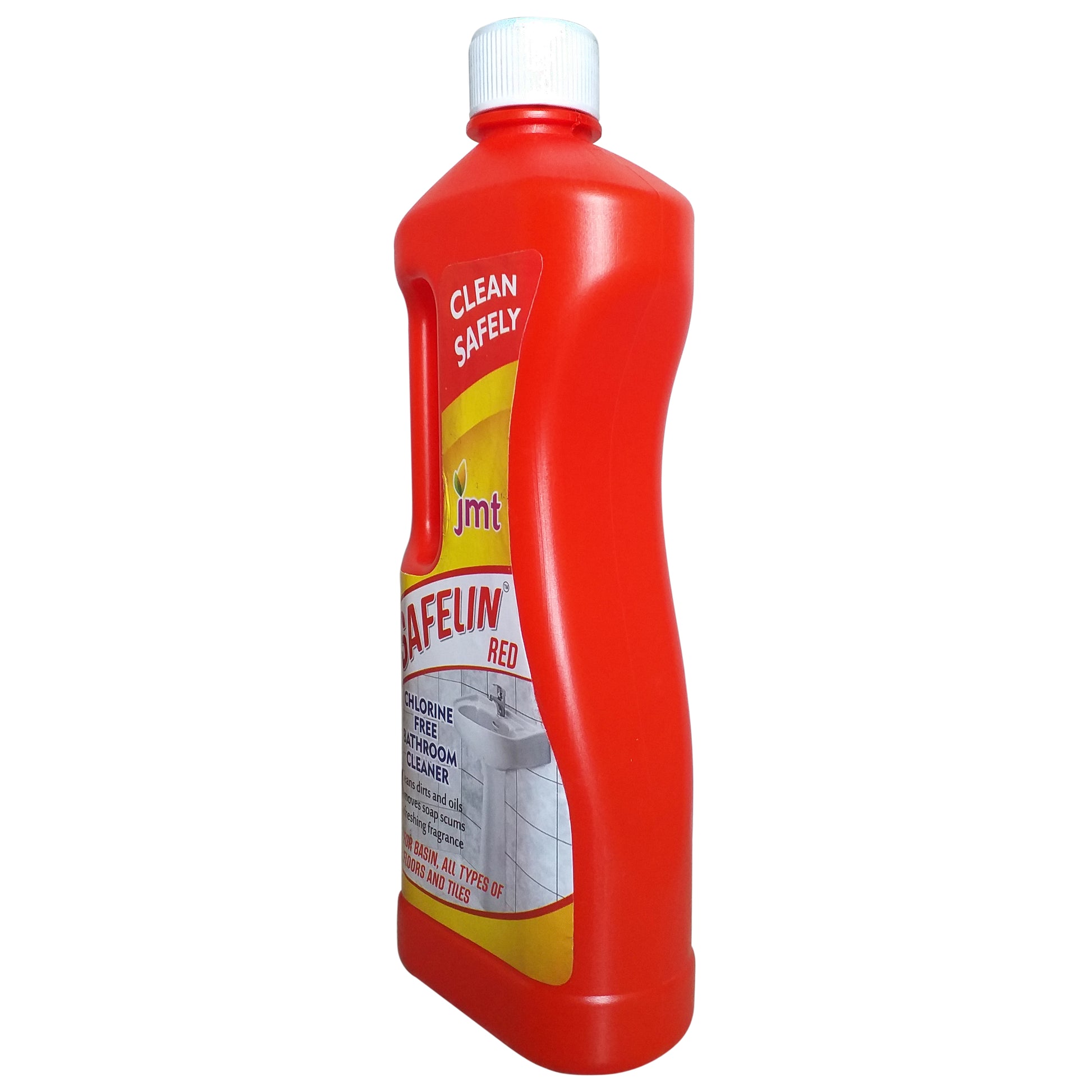 500ml Safelin Red Chlorine Free Regular Use Bathroom Cleaner for All Types of Bathroom Floors, Tiles and Basins