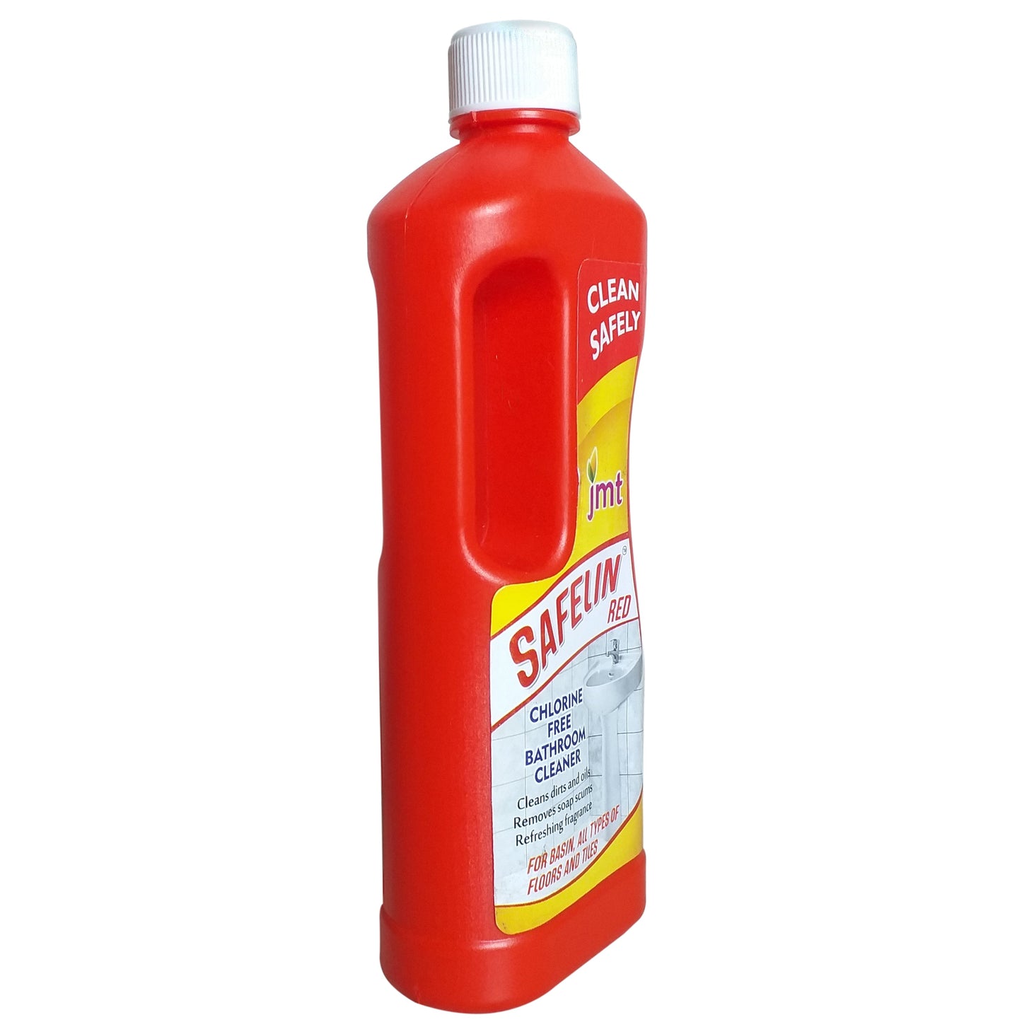 3000ml  Safelin Red Chlorine Free Regular Use Bathroom Cleaner for All Types of Bathroom Floors, Tiles and Basins (Pack of 6 x 500ml)