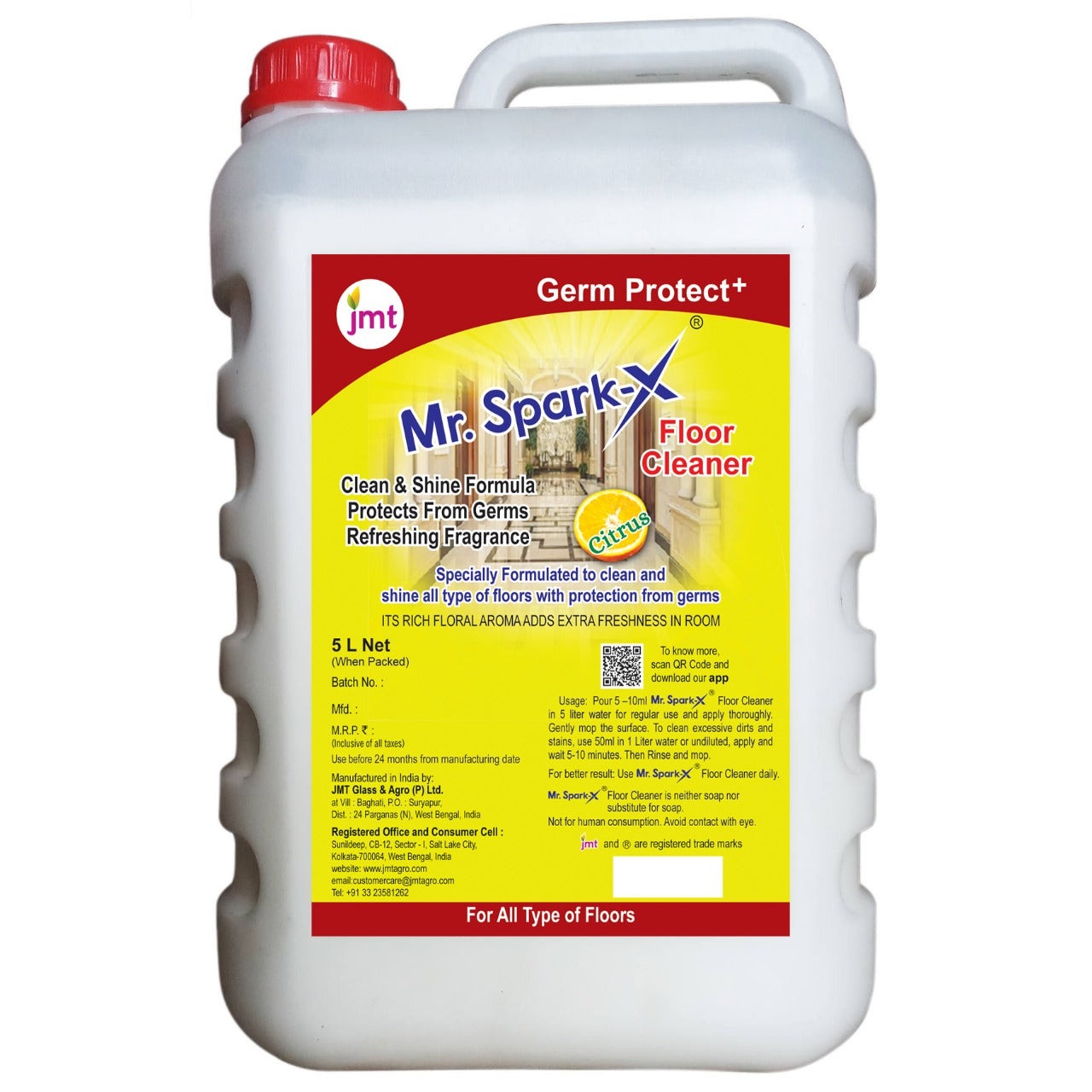 5L Mr Spark-X Floor Cleaner with Germprotect+ Technology